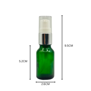 15ml Glass Bottle With Pump 10 pcs