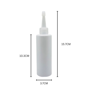 100ml White Squeeze Bottle With Nozzle 10 Pcs