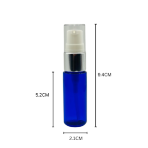 15ml Cobalt Blue Transparent Bottle With Pump 10 Pcs
