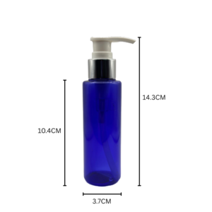 100ml Cobalt Blue Transparent Bottle With Pump 5 Pcs