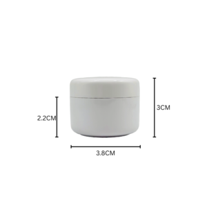 15ml Double Wall White Jar 5 pcs