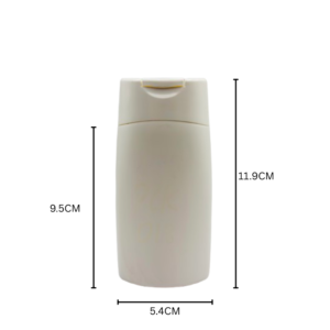 100ml Opaque White Squeeze Bottle With Flip Top Cap 5 pcs