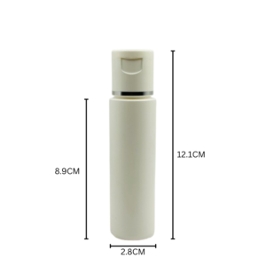 50ml Opaque White Bottle With Flip Top Cap 5 pcs