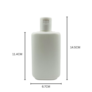 200ml Opaque White Bottle With Flip Top Cap 5 pcs