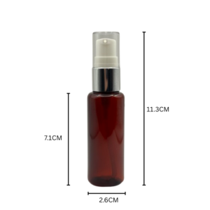 30ml Amber Pump Bottle 10 Pcs