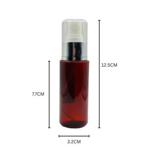 70ml Amber Slim Cylinder Spray Bottle 10 Pcs