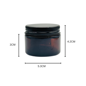 40ml Amber Glass Jar (No Inner Disc) 10 Pcs