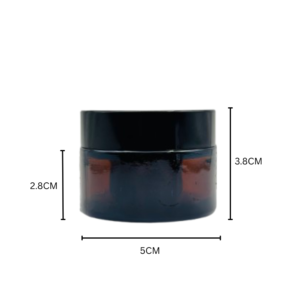 30ml Amber Glass Jar With Inner Disc 10 Pcs