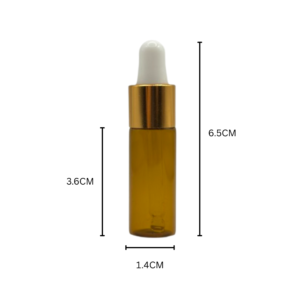 5ml Amber Glass Dropper Bottle 10 Pcs
