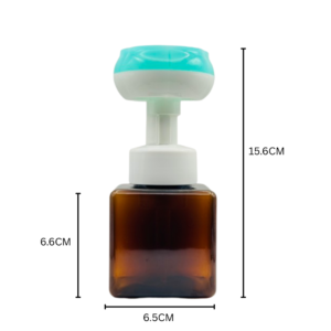 280ml Amber Foam Pump Bottle (Aqua Green) 5 Pcs