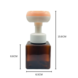 280ml Amber Foam Pump Bottle (Peach) 5 Pcs